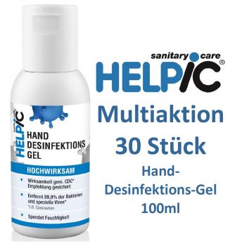 Desinfektions-Handgel von HELPIC, 30 Stück