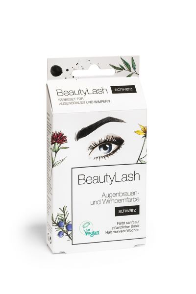 Wimpern- und Augenbrauen Färbe-Set schwarz - Beauty Lash