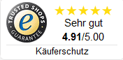 Kundenbewertung durch TrustedShops Kundenbewertung durch TrustedShops